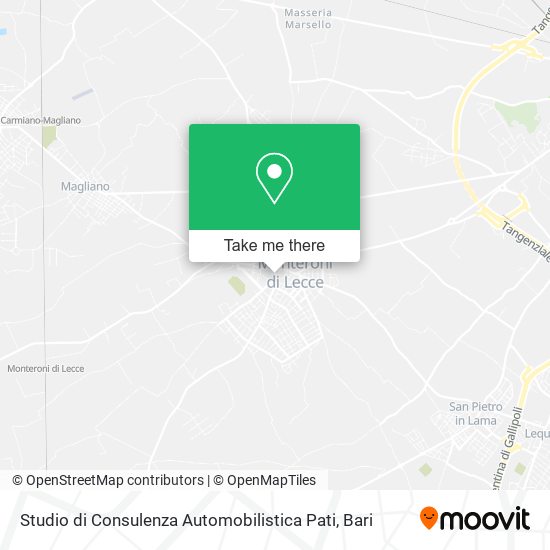 Studio di Consulenza Automobilistica Pati map