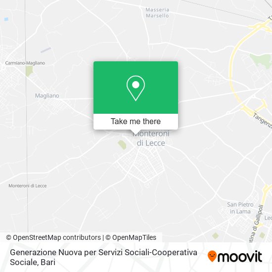 Generazione Nuova per Servizi Sociali-Cooperativa Sociale map