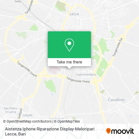 Aistenza Iphone Riparazione Display-Meloripari Lecce map