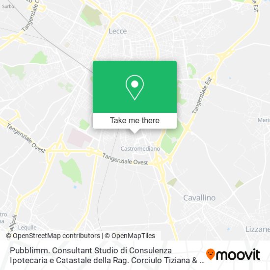 Pubblimm. Consultant Studio di Consulenza Ipotecaria e Catastale della Rag. Corciulo Tiziana & C map
