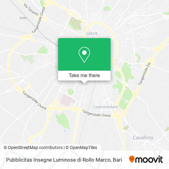 Pubblicitas Insegne Luminose di Rollo Marco map