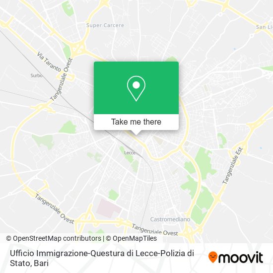 Ufficio Immigrazione-Questura di Lecce-Polizia di Stato map