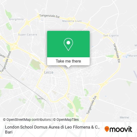 London School Domus Aurea di Leo Filomena & C. map