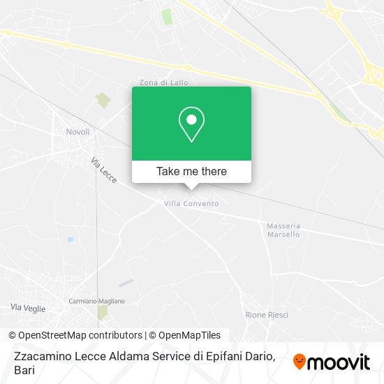 Zzacamino Lecce Aldama Service di Epifani Dario map