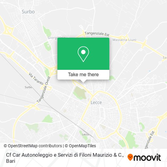 Cf Car Autonoleggio e Servizi di Filoni Maurizio & C. map