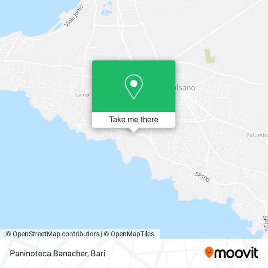 Paninoteca Banacher map