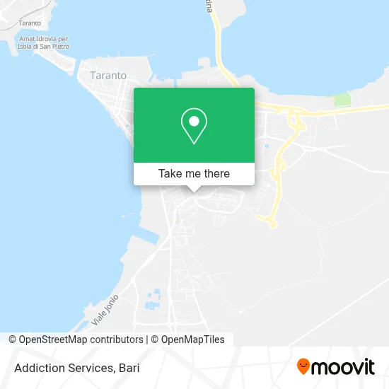 Addiction Services map