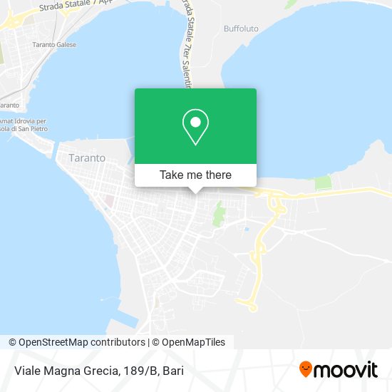 Viale Magna Grecia, 189/B map