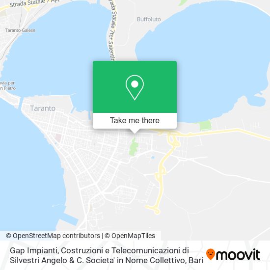 Gap Impianti, Costruzioni e Telecomunicazioni di Silvestri Angelo & C. Societa' in Nome Collettivo map