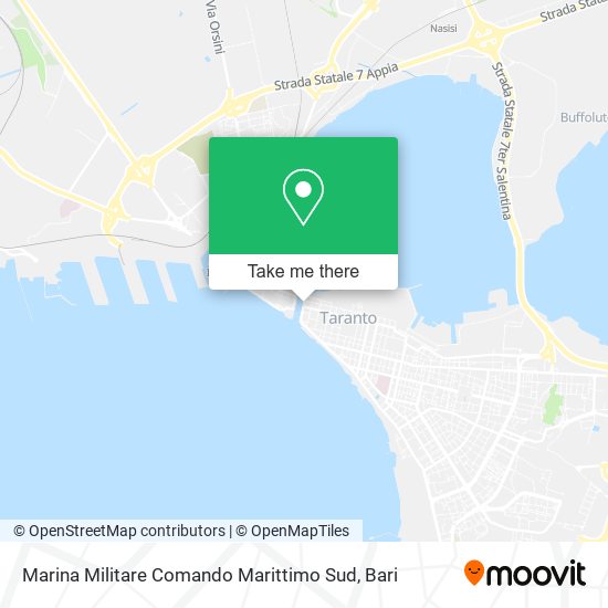 Marina Militare Comando Marittimo Sud map