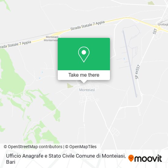 Ufficio Anagrafe e Stato Civile Comune di Monteiasi map