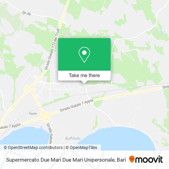 Supermercato Due Mari Due Mari Unipersonale map