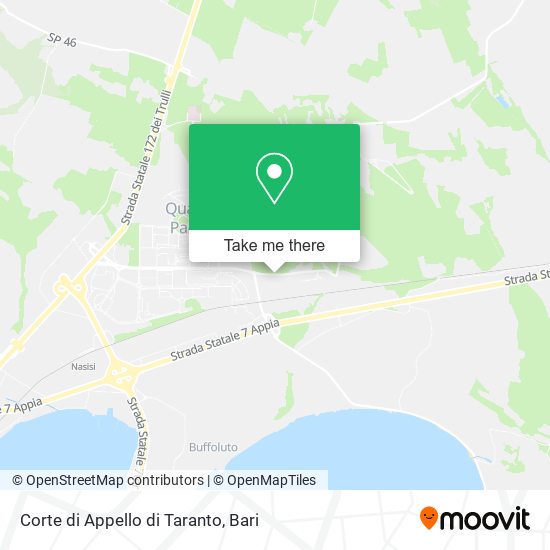 Corte di Appello di Taranto map
