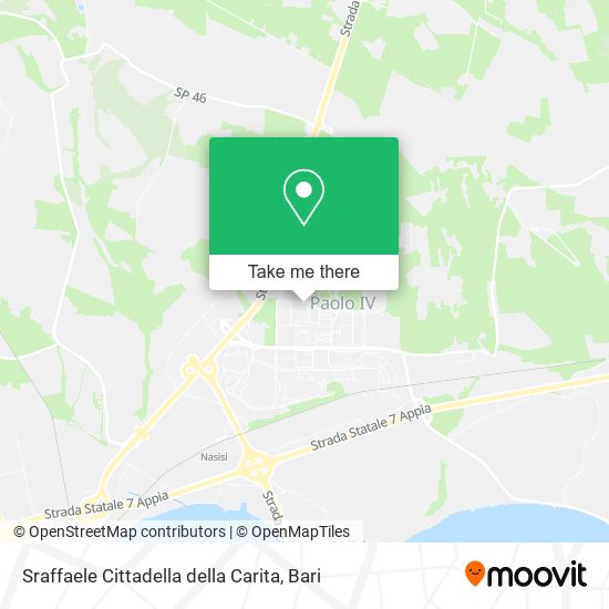 Sraffaele Cittadella della Carita map