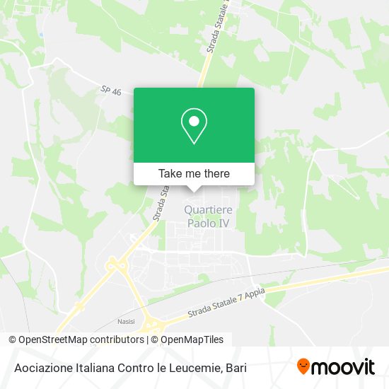 Aociazione Italiana Contro le Leucemie map