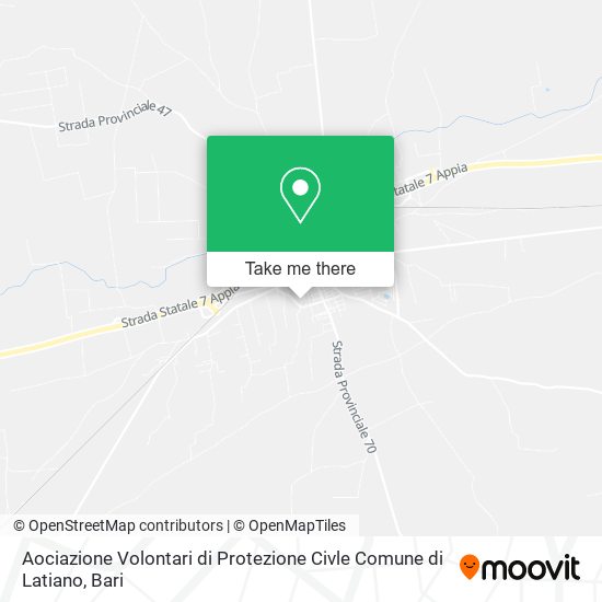Aociazione Volontari di Protezione Civle Comune di Latiano map