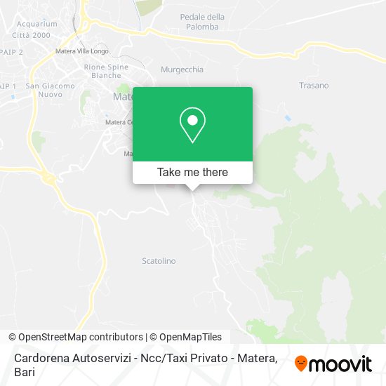 Cardorena Autoservizi - Ncc / Taxi Privato - Matera map
