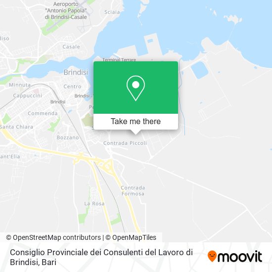 Consiglio Provinciale dei Consulenti del Lavoro di Brindisi map