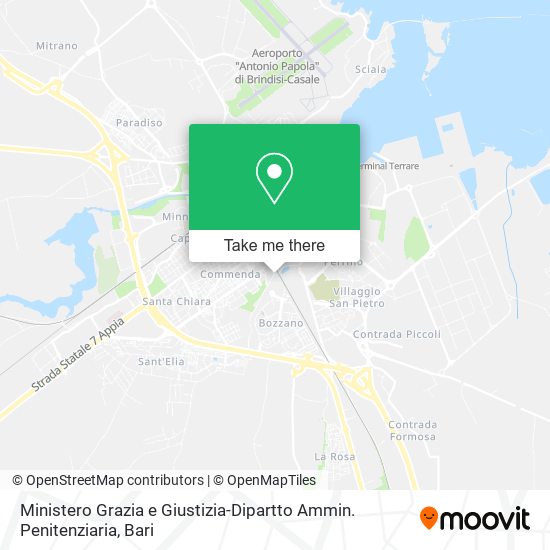 Ministero Grazia e Giustizia-Dipartto Ammin. Penitenziaria map
