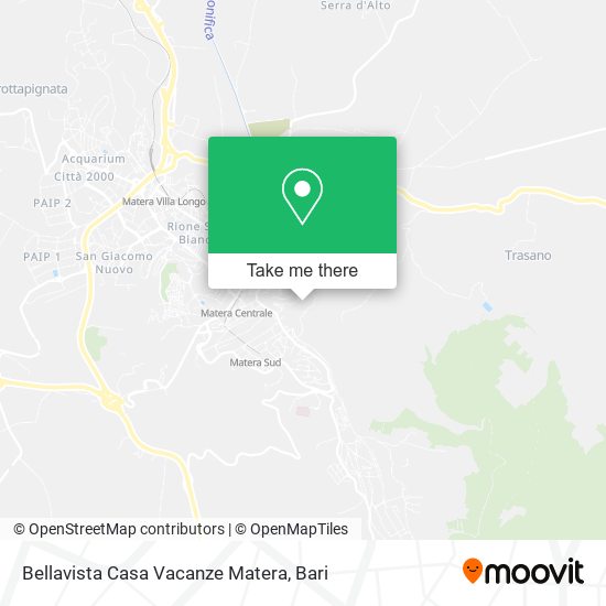 Bellavista Casa Vacanze Matera map