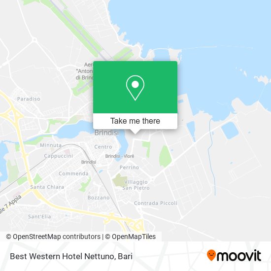 Best Western Hotel Nettuno map