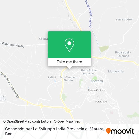 Consorzio per Lo Sviluppo Indle Provincia di Matera map