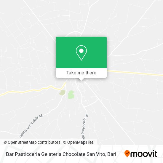 Bar Pasticceria Gelateria Chocolate San Vito map