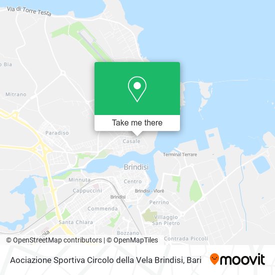 Aociazione Sportiva Circolo della Vela Brindisi map