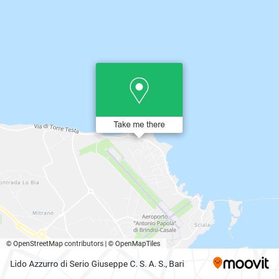 Lido Azzurro di Serio Giuseppe C. S. A. S. map