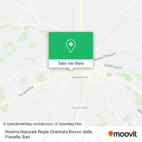 Riserva Naturale Regle Orientata Bosco delle Pianelle map