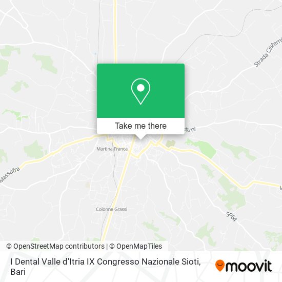 I Dental Valle d'Itria IX Congresso Nazionale Sioti map