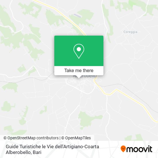 Guide Turistiche le Vie dell'Artigiano-Coarta Alberobello map