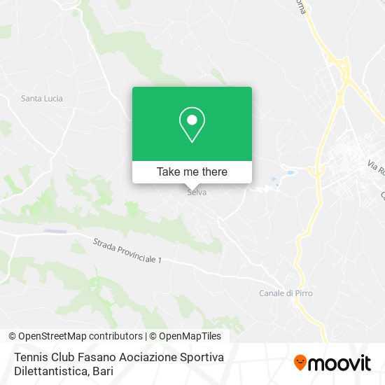 Tennis Club Fasano Aociazione Sportiva Dilettantistica map