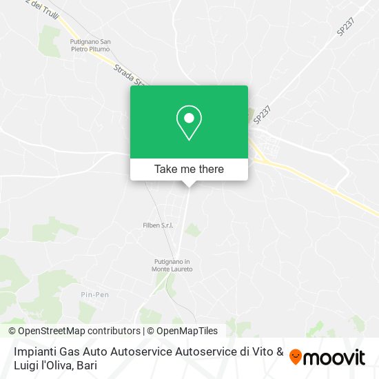 Impianti Gas Auto Autoservice Autoservice di Vito & Luigi l'Oliva map
