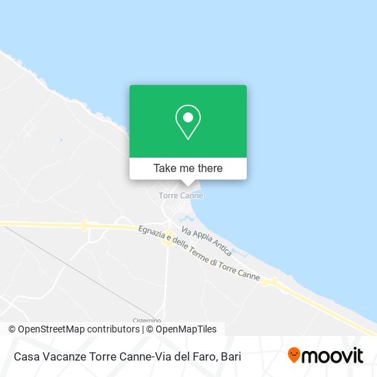 Casa Vacanze Torre Canne-Via del Faro map