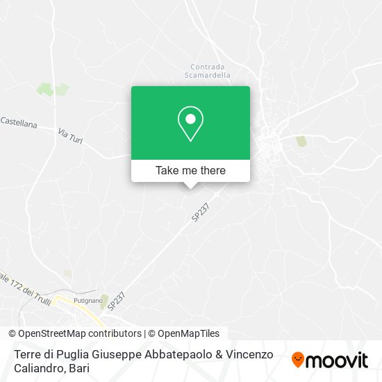 Terre di Puglia Giuseppe Abbatepaolo & Vincenzo Caliandro map