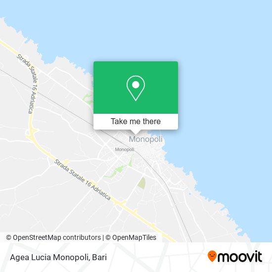 Agea Lucia Monopoli map