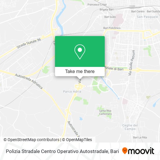 Polizia Stradale Centro Operativo Autostradale map