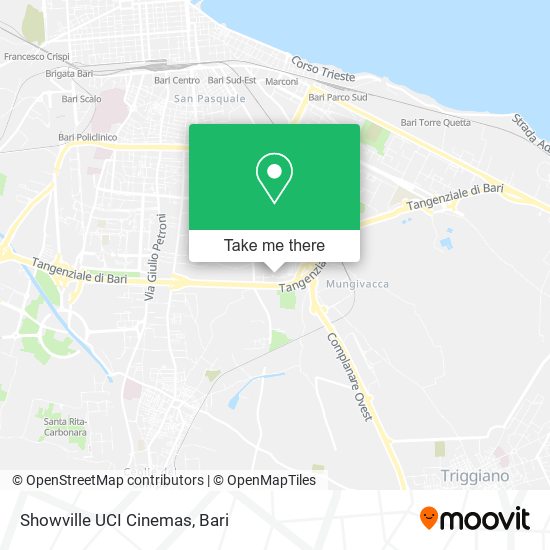 Showville UCI Cinemas map