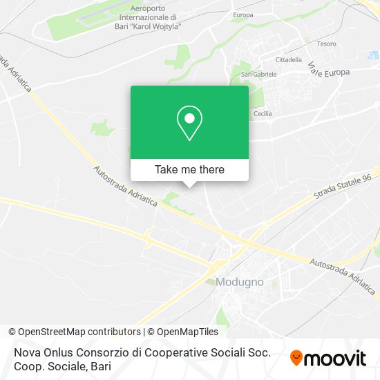 Nova Onlus Consorzio di Cooperative Sociali Soc. Coop. Sociale map