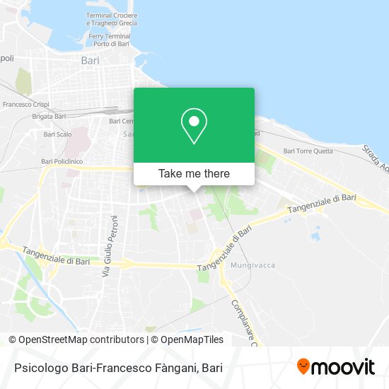 Psicologo Bari-Francesco Fàngani map