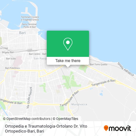 Ortopedia e Traumatologia-Ortolano Dr. Vito Ortopedico-Bari map