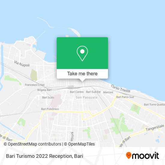 Bari Turismo 2022 Reception map