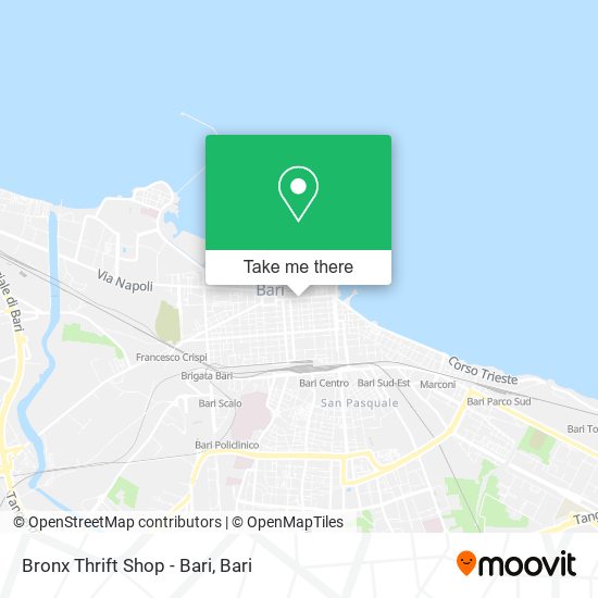 Bronx Thrift Shop - Bari map