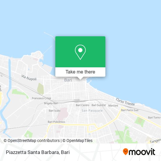 Piazzetta Santa Barbara map