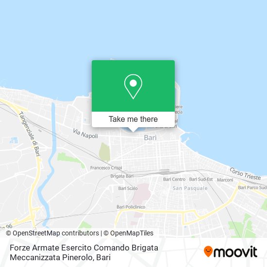 Forze Armate Esercito Comando Brigata Meccanizzata Pinerolo map