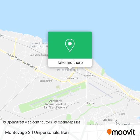 Montevago Srl Unipersonale map