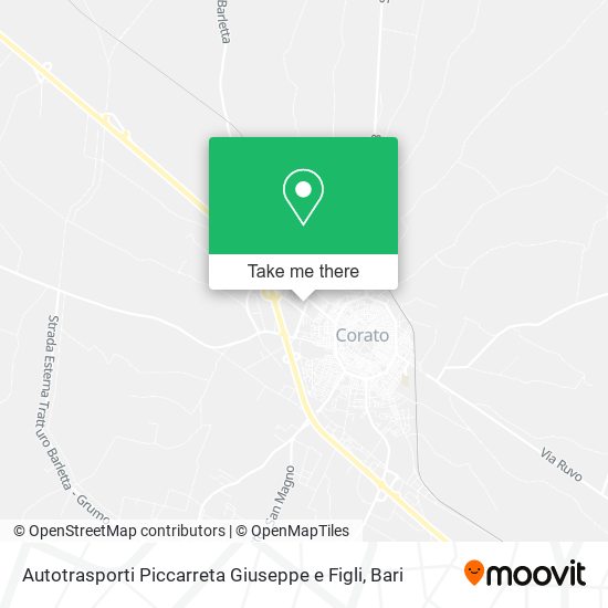 Autotrasporti Piccarreta Giuseppe e Figli map