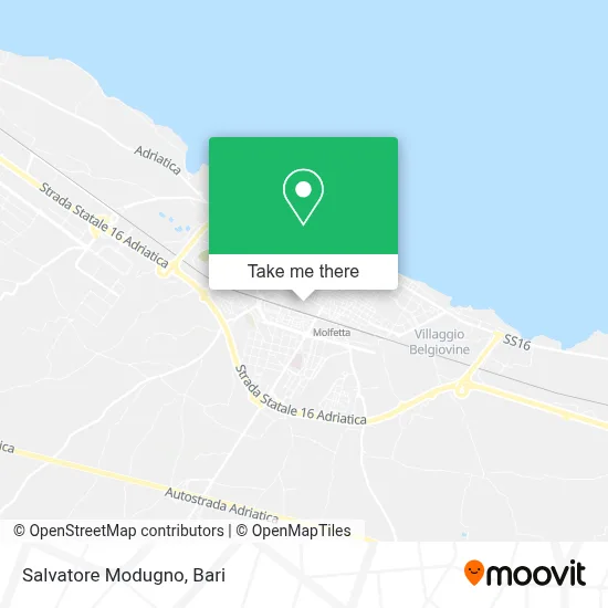 Salvatore Modugno map