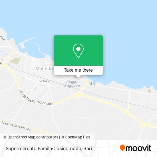 Supermercato Famila-Cosicomodo map